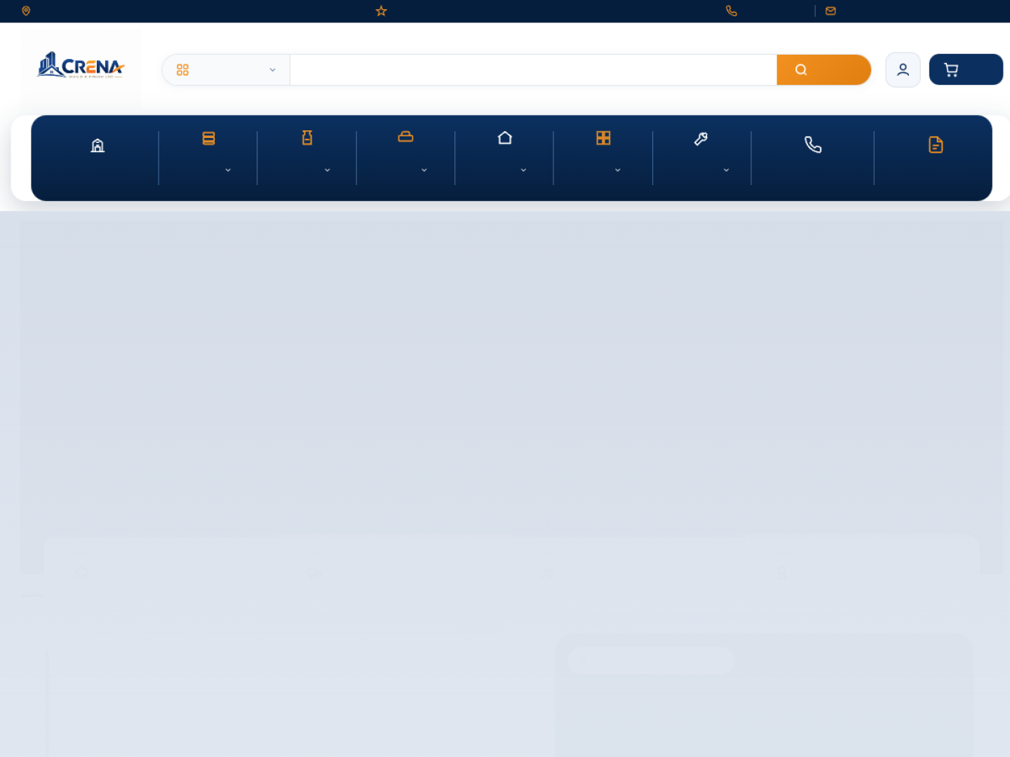 Crena Build & Finish website screenshot