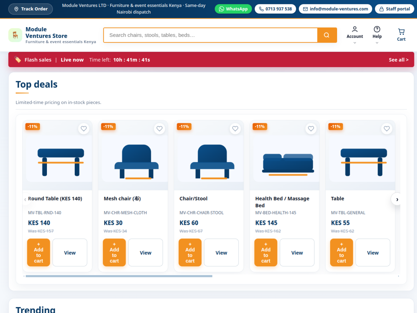 Module Ventures website screenshot