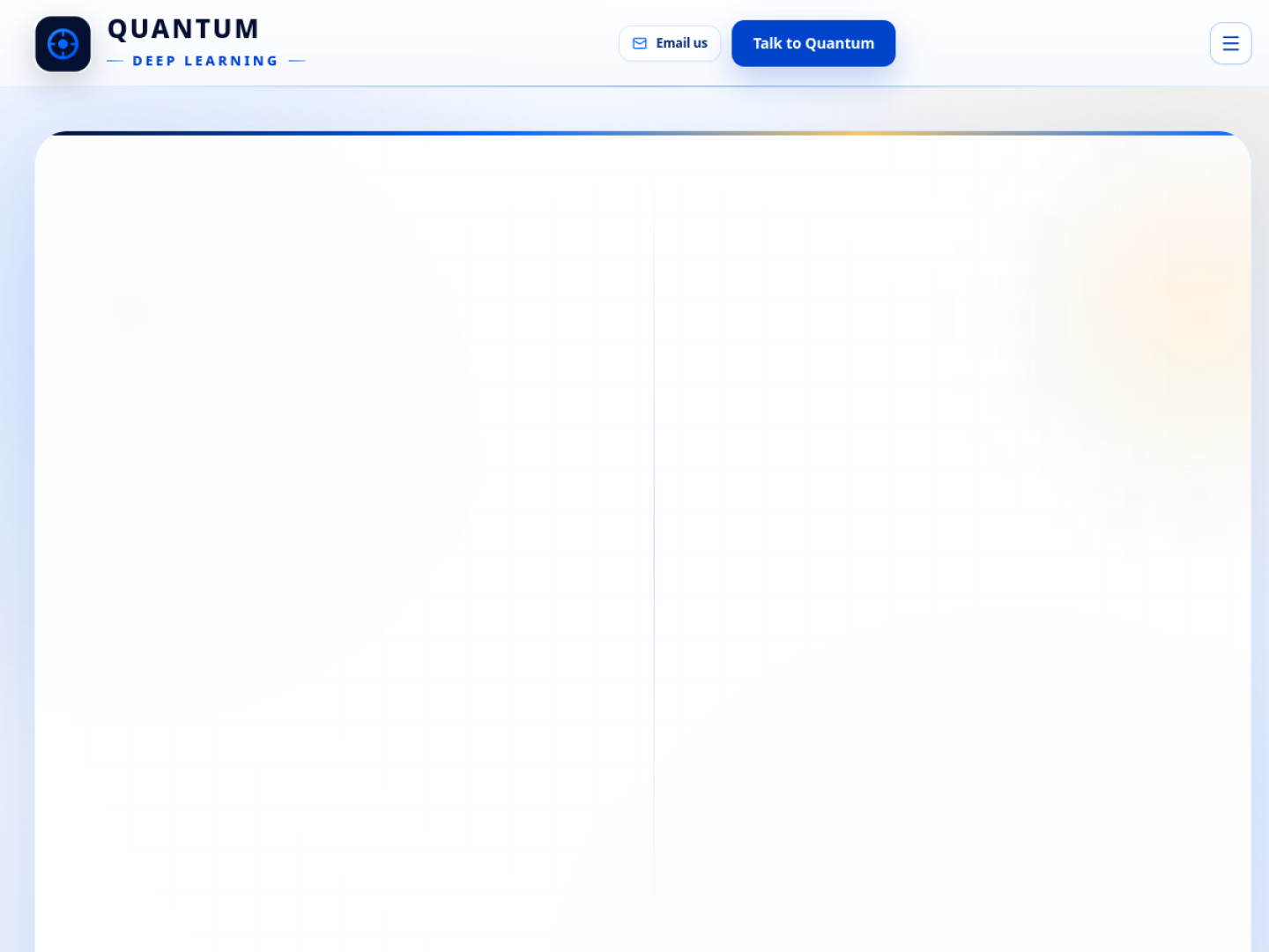 Quantum Deep Learning website screenshot